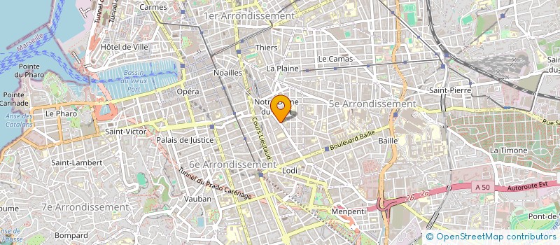 localisation de l'entreprise SEL ORTHO CERMO à MARSEILLE
