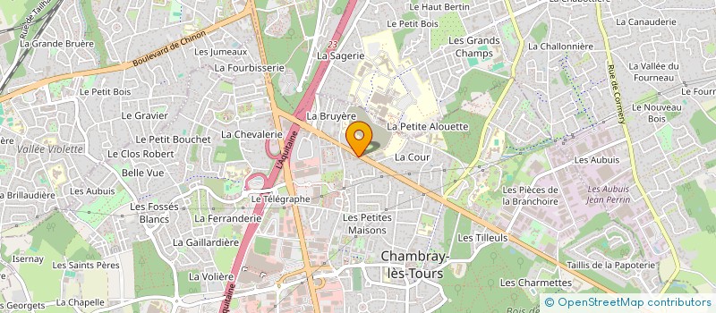 localisation de l'entreprise SEL PHARMACIE JEAN-BAPTISTE  CHAMBRAY-LES-TOURS