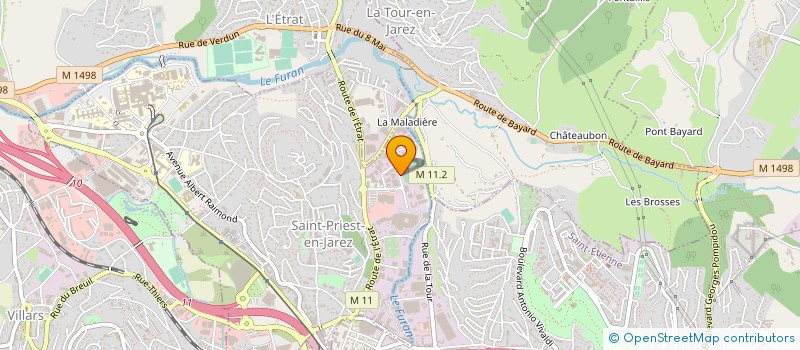 localisation de l'entreprise SEL SAINT PRIEST EN JAREZ FOOTBALL  SAINT-PRIEST-EN-JAREZ