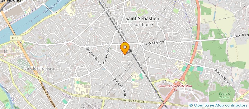 localisation de l'entreprise SEL ST SEB à SAINT-SEBASTIEN-SUR-LOIRE