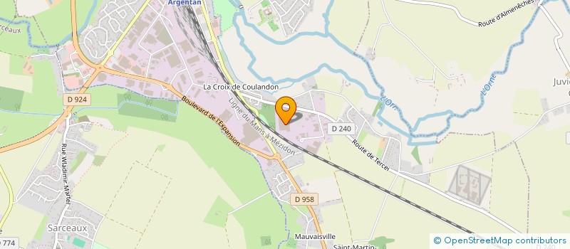 localisation de l'entreprise SEL VETERINAIRE DU BOCAGE  ARGENTAN