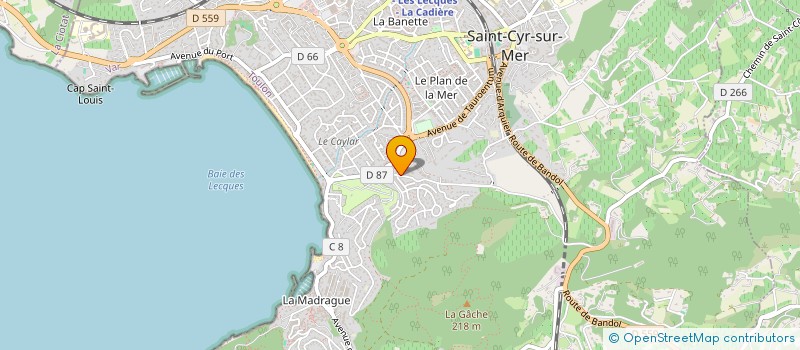 localisation de l'entreprise SELA à SAINT-CYR-SUR-MER