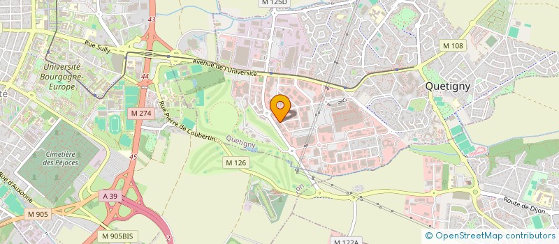 localisation de l'entreprise SELAD à QUETIGNY