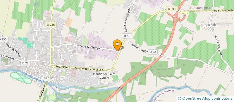 localisation de l'entreprise SELAJAR à JARNAC