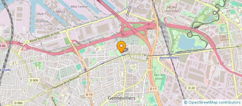 localisation de l'entreprise SELAM à GENNEVILLIERS