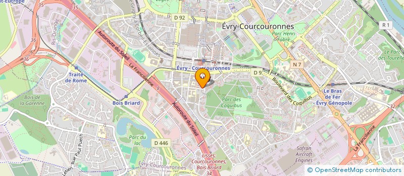 localisation de l'entreprise SELAM à EVRY-COURCOURONNES