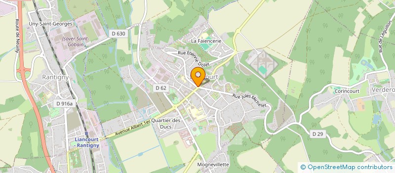 localisation de l'entreprise SELARL A.ANTY, E.ANTY-DOISY ET A. STEZKO-PILLE  LIANCOURT