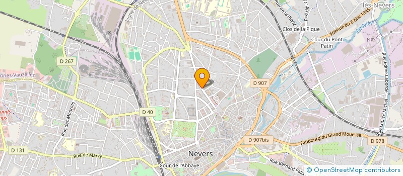 localisation de l'entreprise SELARL A.G. à NEVERS