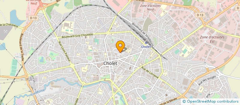 localisation de l'entreprise SELARL ABDELKARIM GACEM à CHOLET