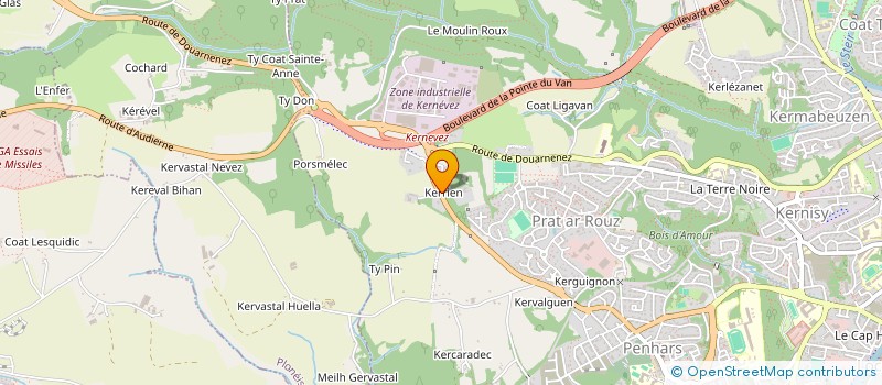 localisation de l'entreprise SELARL ADJUG'CJ à QUIMPER