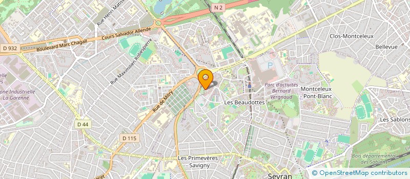 localisation de l'entreprise SELARL ADNAB  SEVRAN