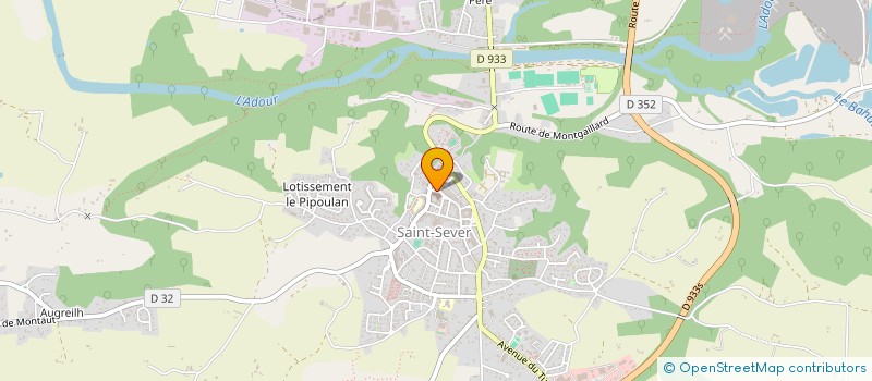localisation de l'entreprise SELARL ADOUR MIDOUZE GEOMETRES EXPERTS à SAINT-SEVER