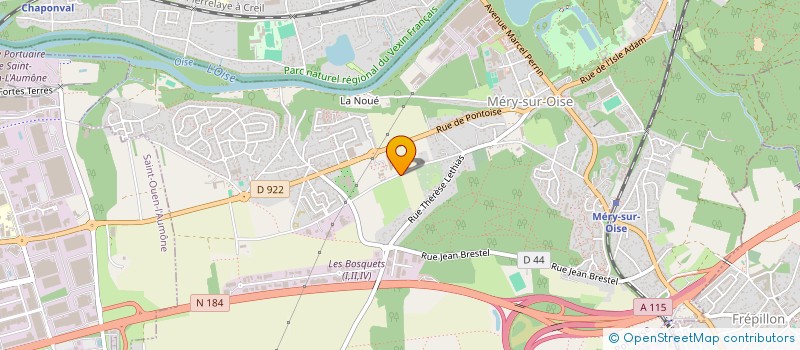 localisation de l'entreprise SELARL ALEXANDRE LEDYS  MERY-SUR-OISE