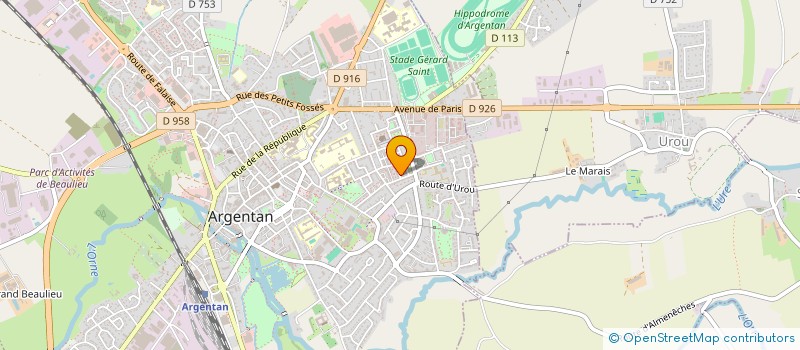 localisation de l'entreprise SELARL AM EQUIVET SERVICE à ARGENTAN