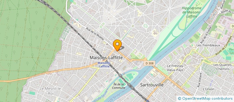 localisation de l'entreprise SELARL AMS  MAISONS-LAFFITTE