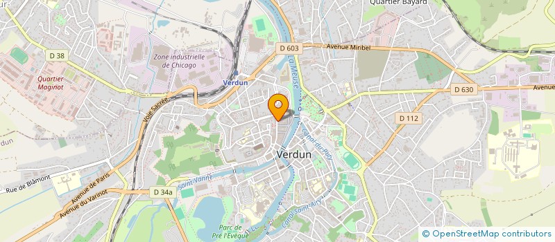 localisation de l'entreprise SELARL ANGLEDROIT VERDUN à VERDUN