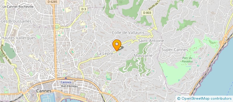 localisation de l'entreprise SELARL ANNA à CANNES