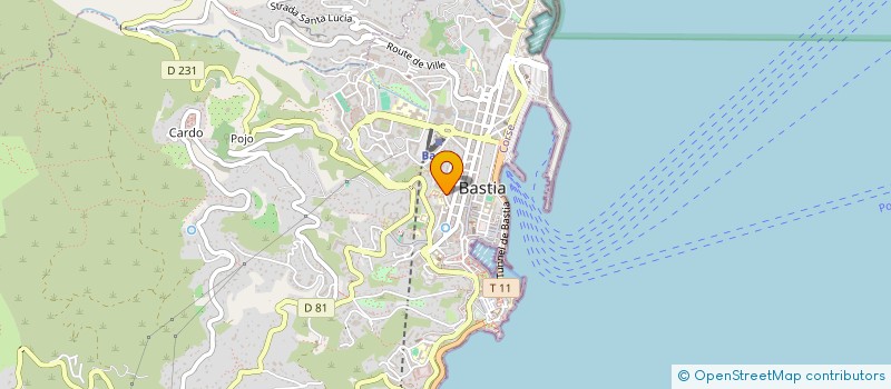 localisation de l'entreprise SELARL ANNE DARIA PAOLI à BASTIA