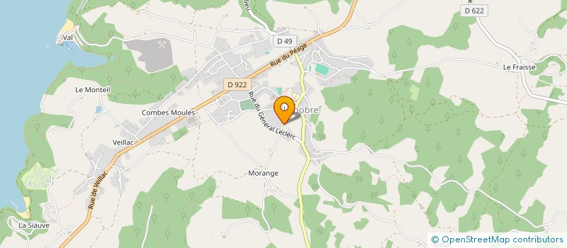 localisation de l'entreprise SELARL ANNE MARIE MASSIAS-MALGAT à LANOBRE