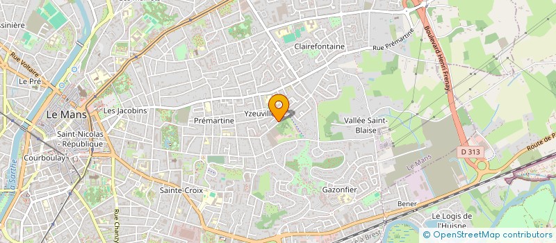 localisation de l'entreprise SELARL ANTOINE HIRARDOT  LE MANS