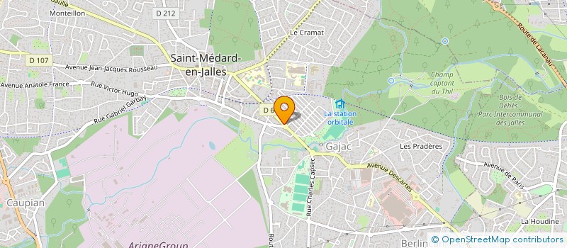 localisation de l'entreprise SELARL ARIANE PETITJEAN  SAINT-MEDARD-EN-JALLES