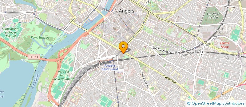 localisation de l'entreprise SELARL ARTU BERTAUD à ANGERS