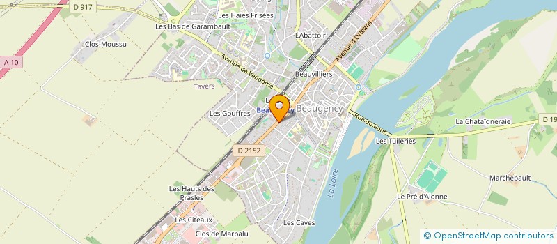 localisation de l'entreprise SELARL AUDE PARE, NOTAIRE à BEAUGENCY