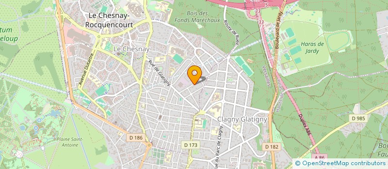 localisation de l'entreprise SELARL AYOUB  LE CHESNAY-ROCQUENCOURT