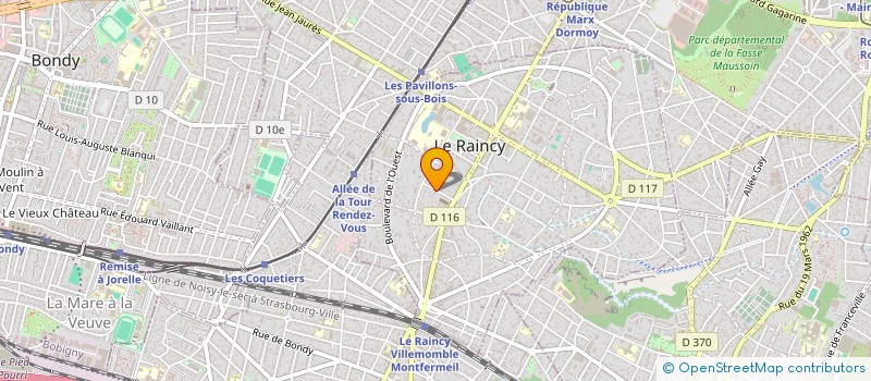 localisation de l'entreprise SELARL AZULAY JACQUES  LE RAINCY