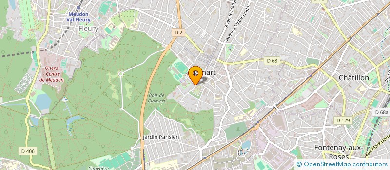 localisation de l'entreprise SELARL B LEFEBVRE  CLAMART