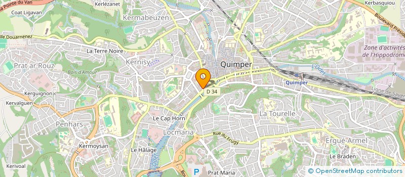 localisation de l'entreprise SELARL BALK-NICOLAS à QUIMPER