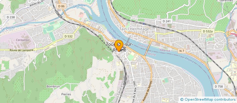 localisation de l'entreprise SELARL BANCEL GUILLON à TOURNON-SUR-RHONE