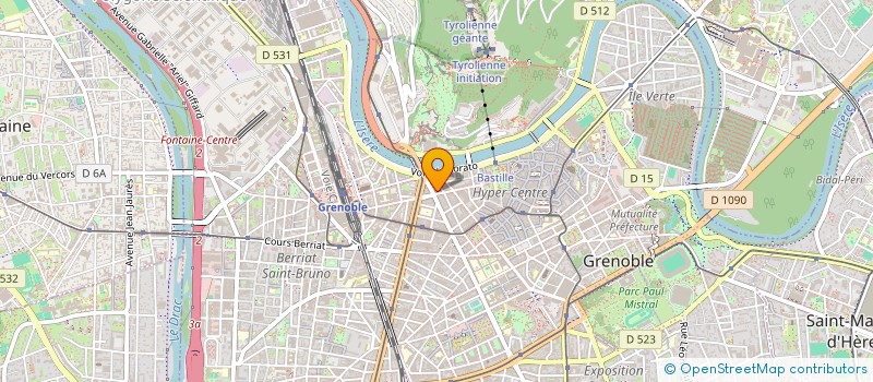 localisation de l'entreprise SELARL BASTILLE à GRENOBLE