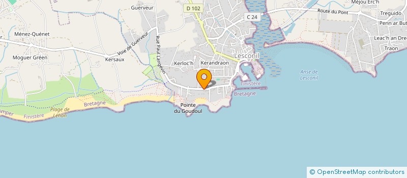 localisation de l'entreprise SELARL BAUDOIN LAMBALLE  PLOBANNALEC-LESCONIL