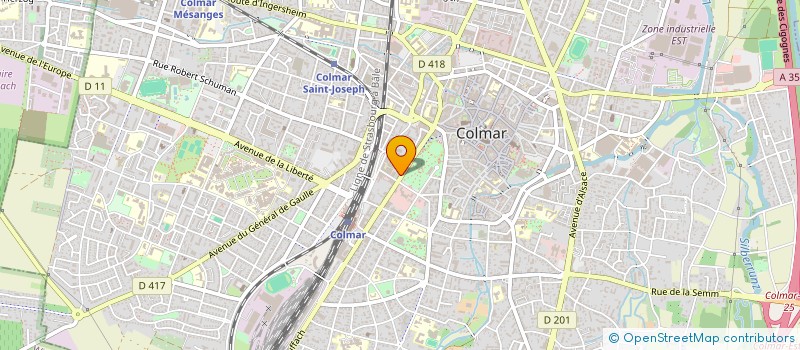 localisation de l'entreprise SELARL BAUMGART JEAN-LUC  COLMAR