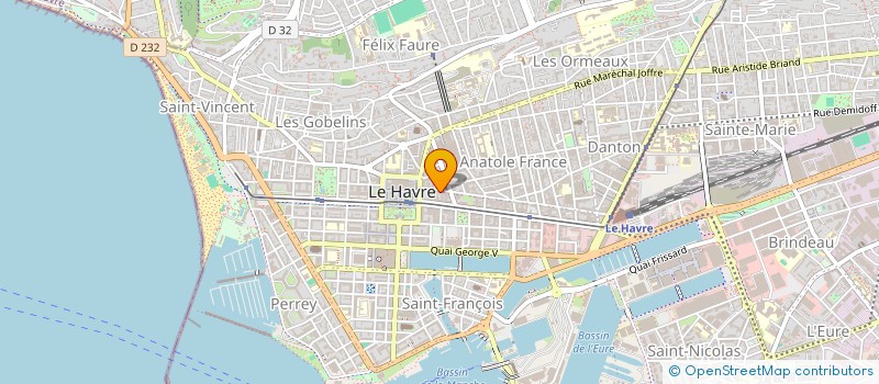 localisation de l'entreprise SELARL BEAUJOUR à LE HAVRE