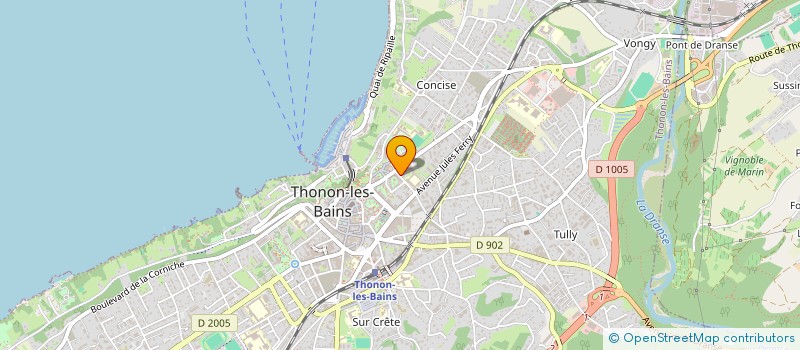 localisation de l'entreprise SELARL BELVEDENT à THONON-LES-BAINS