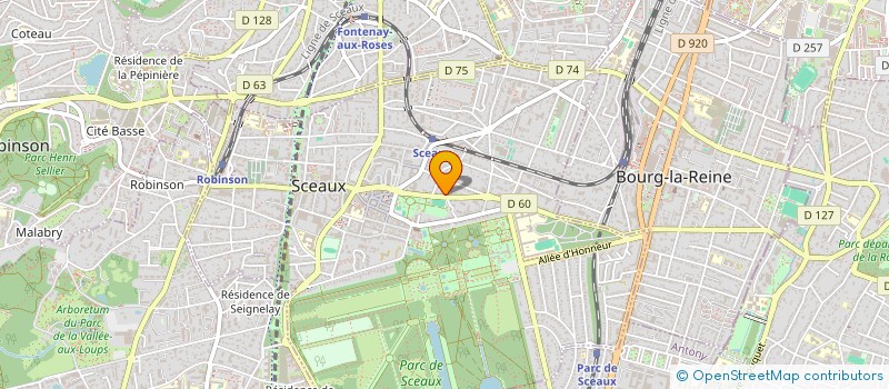 localisation de l'entreprise SELARL BEN ACHOUR  SCEAUX