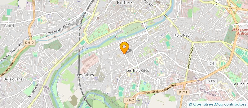 localisation de l'entreprise SELARL BENEDICTE LESIEUR  POITIERS