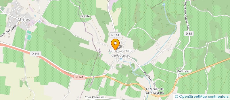 localisation de l'entreprise SELARL BENOIT TRIBODET - MASSEUR-KINESITHERAPEUTE à COGNAC