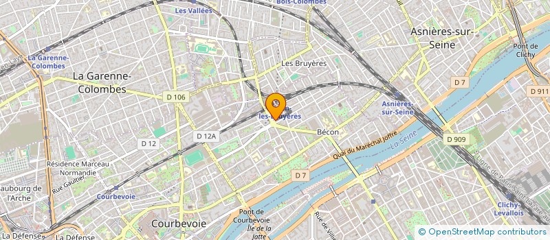localisation de l'entreprise SELARL BERNARD BENSAID à COURBEVOIE