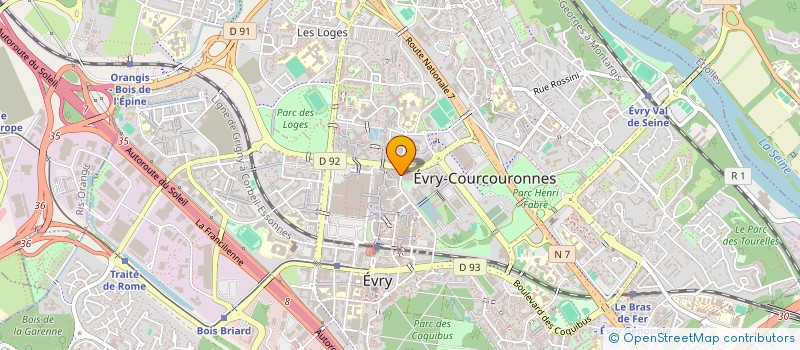 localisation de l'entreprise SELARL BERNARDEAUX-VARIN  EVRY-COURCOURONNES