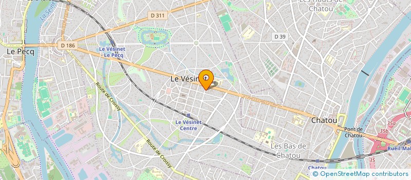 localisation de l'entreprise SELARL BERTOCCHI à LE VESINET