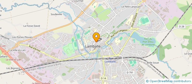localisation de l'entreprise SELARL BERTRAND LECLERCQ  LAMBALLE-ARMOR