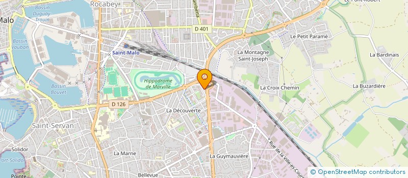 localisation de l'entreprise SELARL BIO EMERAUDE à SAINT-MALO