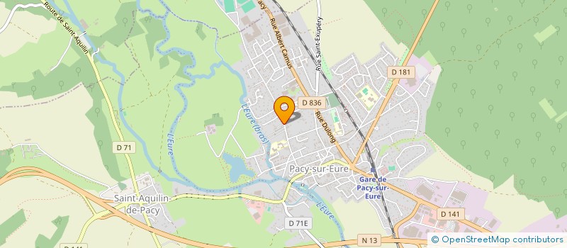 localisation de l'entreprise SELARL BIO EURE SEINE à PACY-SUR-EURE