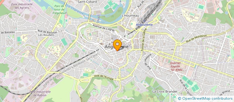 localisation de l'entreprise SELARL BIOLOGIE CLINIQUE LABO DU CHATEAU à ANGOULEME