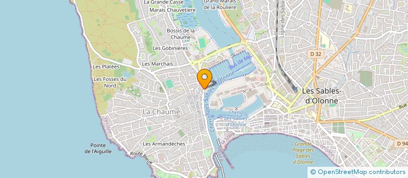 localisation de l'entreprise SELARL BIZHEVA à LES SABLES D'OLONNE