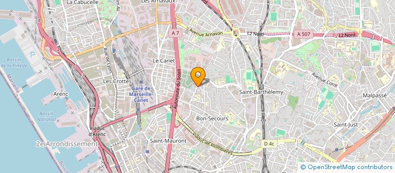 localisation de l'entreprise SELARL BON SECOURS à MARSEILLE