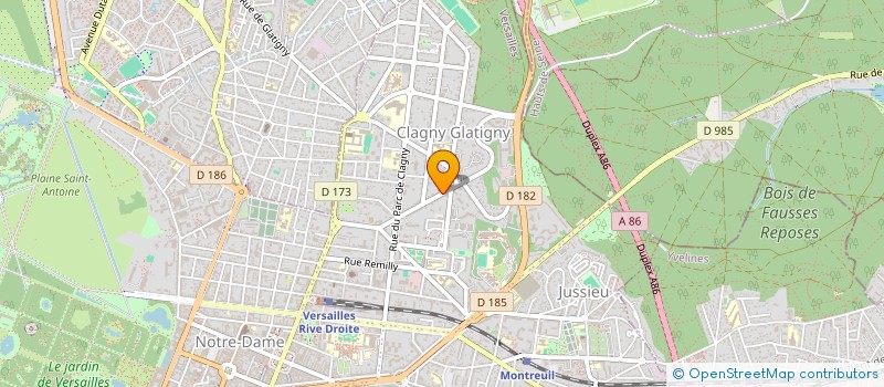 localisation de l'entreprise SELARL BOSSET à VERSAILLES